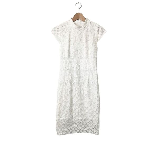 Baltic Born Dresses & Skirts - Baltic Born‎ White Aria Lace Column Dress Size Small